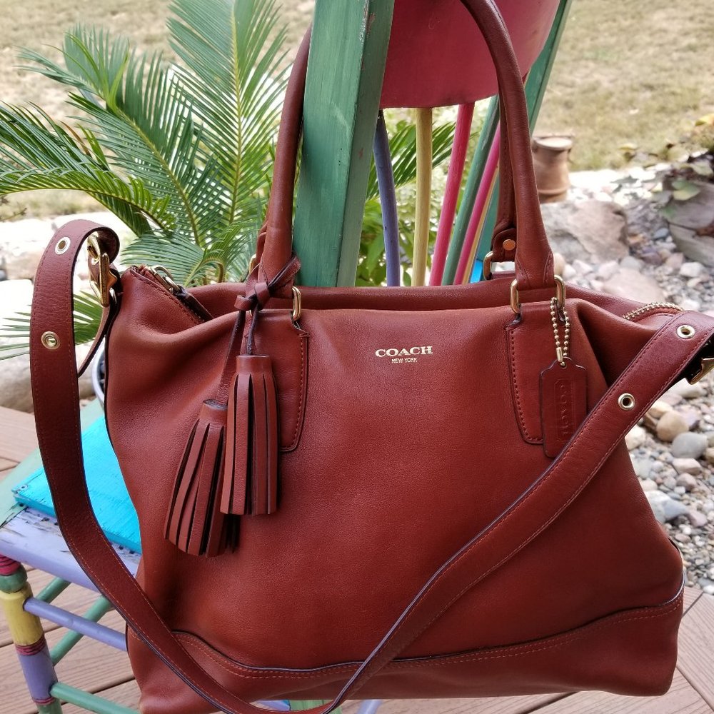 Leather Coach Rory Satchel